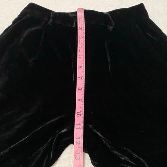 Reformation Wes Velvet Pants Black Women’s Size 2 Petite 29 Inseam Holiday - Picture 6 of 12
